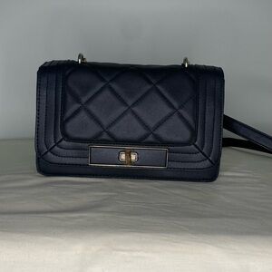 Mossimo Supply Co. Black Quilted Crossbody Bag